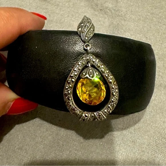 💎 Silvery Dangly Gemstone Earrings vintage - sold separately! - Picture 11 of 12